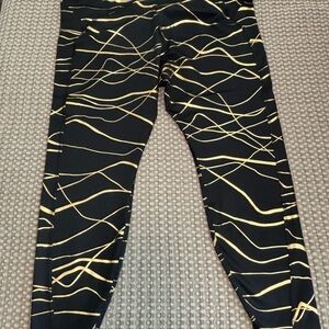 Nuke running tights with drawstring